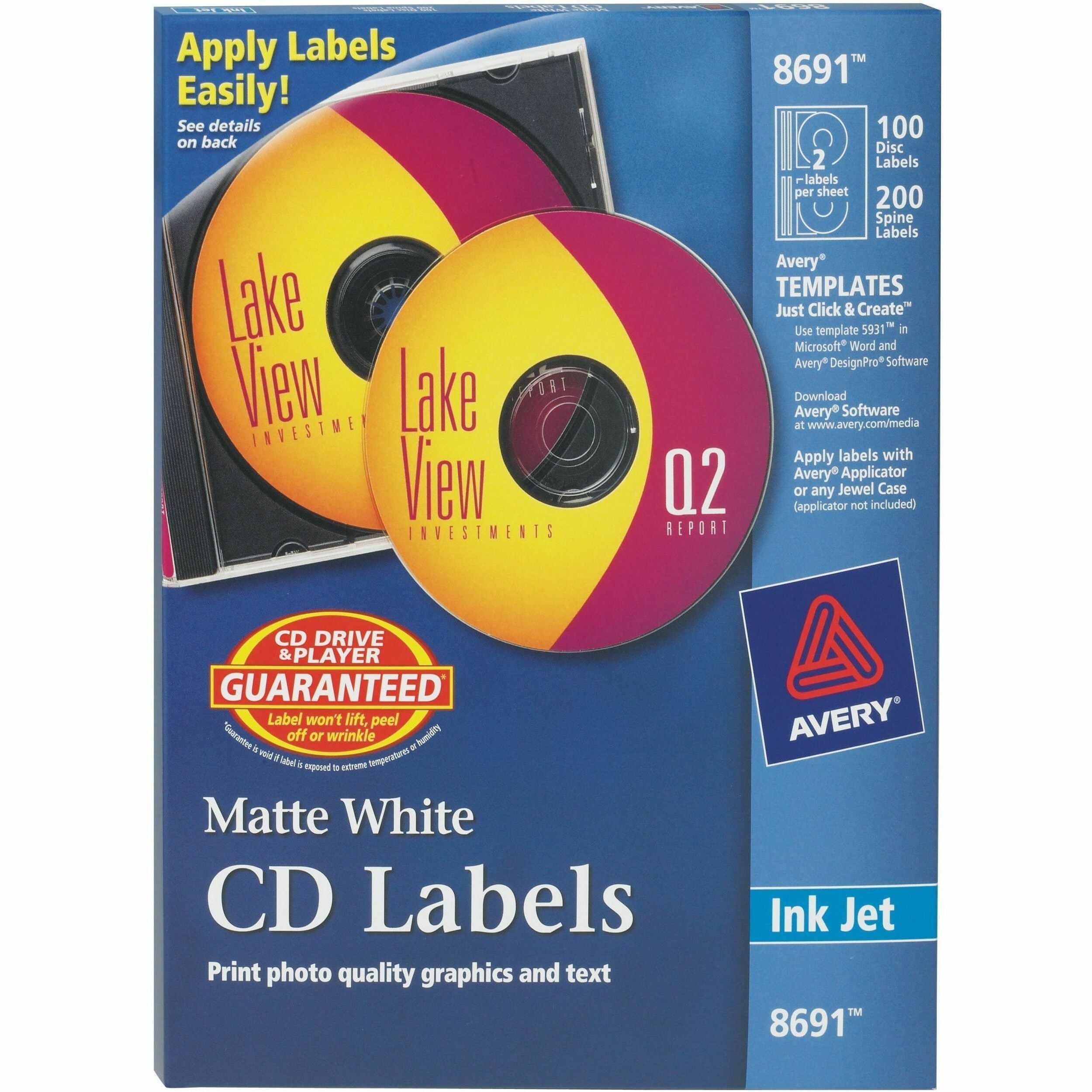 - HeightPermanent Adhesive - Inkjet - Matte - Matte White - Paper - Peel-off, Customizable, Wrinkle-free, Print-to-the Edge, Smear Resistant, Smudge Resistant - 2 / Sheet - 50 Total Sheets - 100 Total Label(s) - 100 / Pack