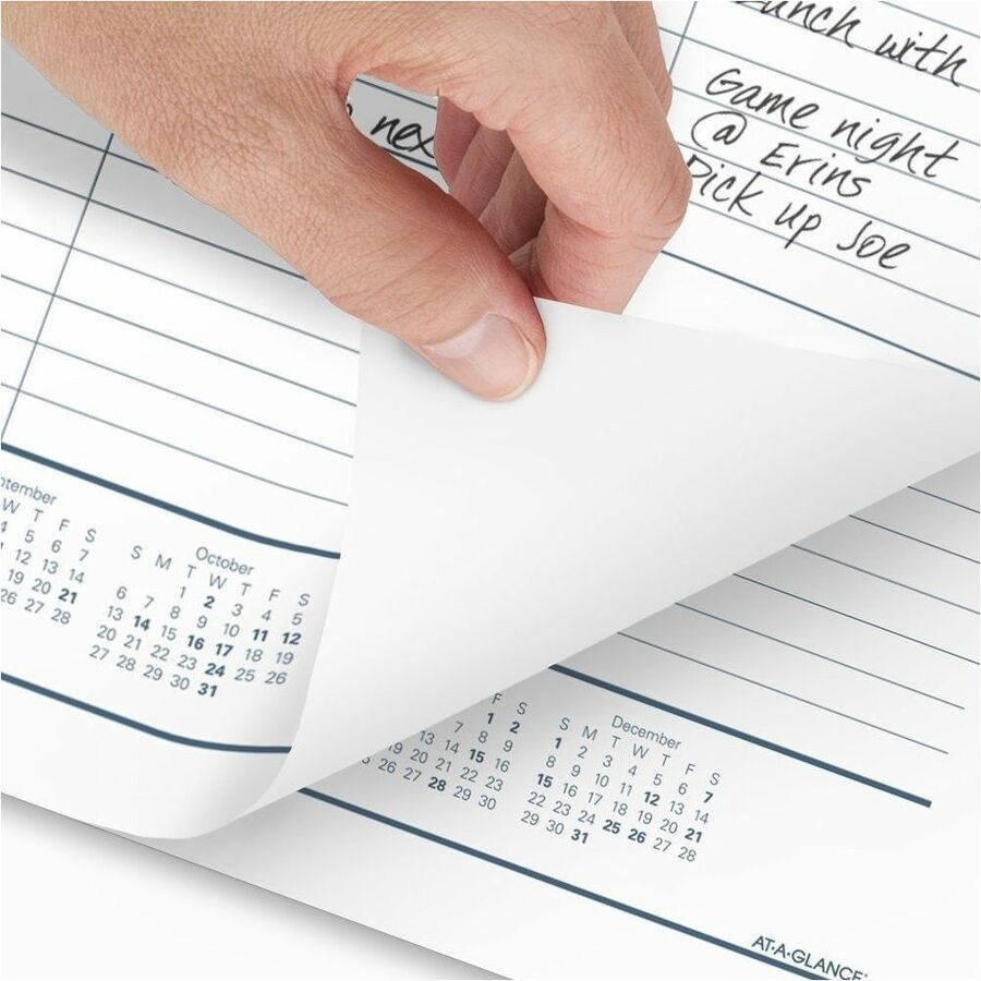At-A-Glance Classic Monthly Desk Pad Calendar, 12 Months, January 2026–December 2026, 21 3/4" x 17", White Sheets, Black Headband, 1 Each