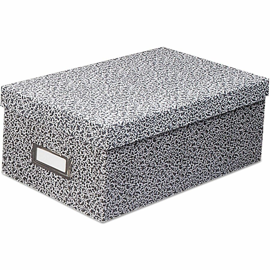 Media Size Supported: Index Card 3" x 5" - 1200 x Index Card (3" x 5") - Lift-off Closure - Plastic, Steel - Black, White - For Index Card, Label - 1 Each