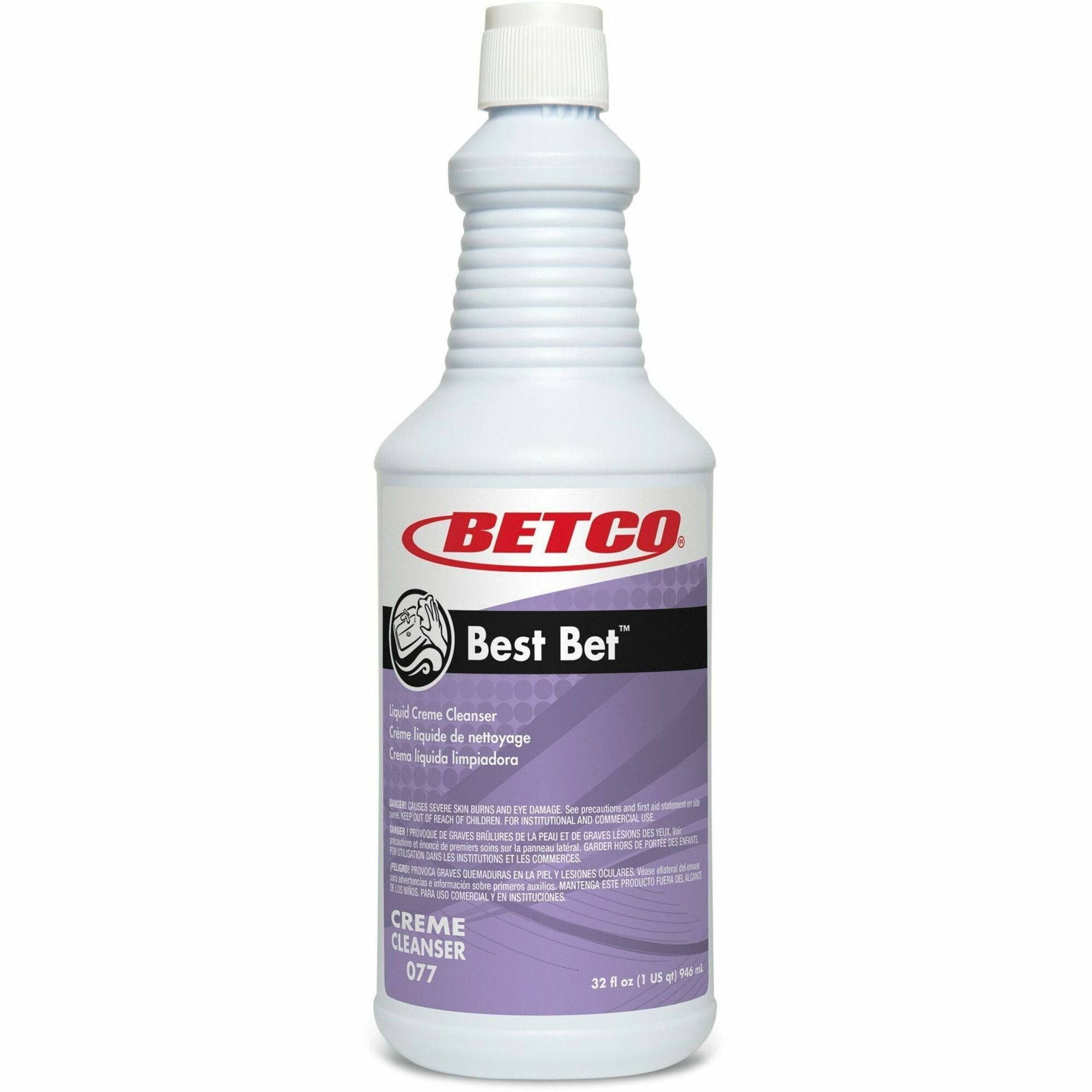 For Ceramic, Tile, Plastic, Porcelain - 32 oz (2 lb) - Mint Scent - Recommended For: Rust Remover, Soap Scum Remover, Stain Remover, Grease Remover, Hard Water Remover, Mineral Deposit Remover - Non-scratching, Abrasive - White Bottle - 12 / Carton