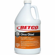 Betco Citrus Chisel Cleaner/Degreaser, Citrus Scent, 128 fl oz Orange Bottle, 4 Bottles per Carton
