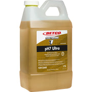 Betco FastDraw 1 pH7 Ultra Floor Cleaner Concentrate, Lemon Scent, Yellow Bottle, 67.6 fl oz (2.1 quart), 1 Each