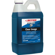 Betco Clear Image FastDraw 5 Glass Cleaner Concentrate, 67.6 fl oz (2.1 quart), Grape & Rain Fresh Scent, Blue, 1 Each