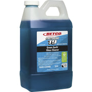 Betco Green Earth FastDraw 19 Glass Cleaner Concentrate, 67.6 fl oz (2.1 quart), Pleasant Scent, Ammonia-Free, Butyl-Free, Non-Streaking, Anti-Fog, Blue Bottle, 1 Each
