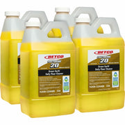 Betco Green Earth Daily Floor Cleaner Concentrate, 67.6 fl oz (2.1 qt) Yellow Bottle, Fragrance-Free, 4 Bottles per Carton