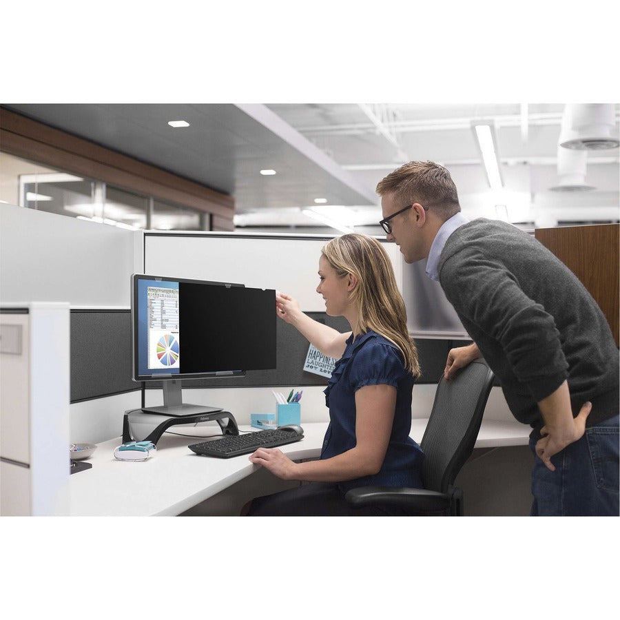 Fellowes PrivaScreen Blackout Privacy Filter for 27" Widescreen LCD Monitor, 16:9 Aspect Ratio, Fingerprint and Scratch Resistant, Black, 1 Each