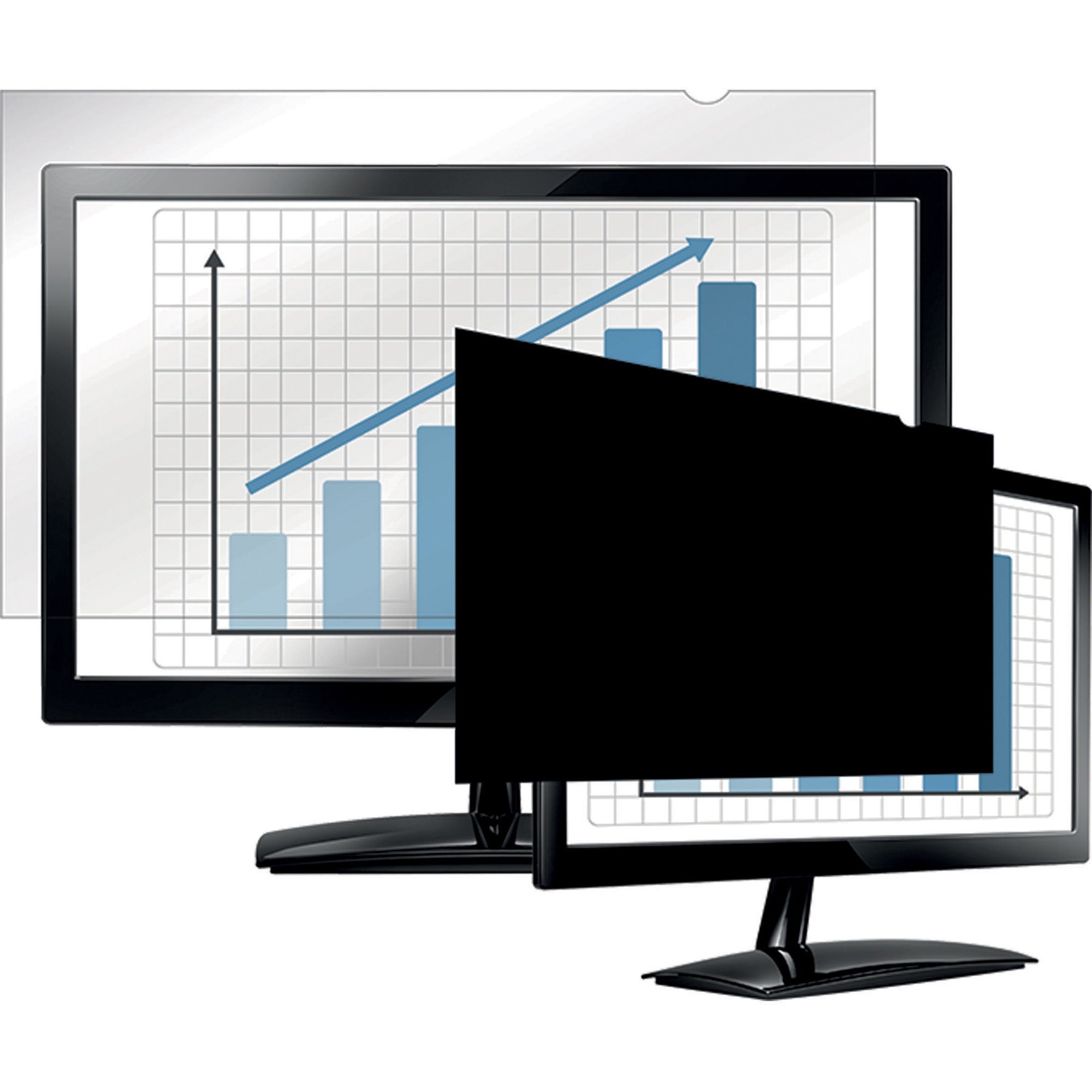 Fellowes PrivaScreen Blackout Privacy Filter for 27" Widescreen LCD Monitor, 16:9 Aspect Ratio, Fingerprint and Scratch Resistant, Black, 1 Each