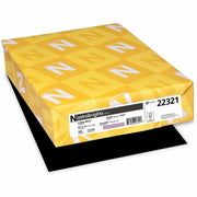 Letter - 8 1/2" x 11" - 24 lb Basis Weight - Smooth - Green Seal - Heavyweight, Acid-free, Lignin-free - Eclipse Black - 500 / Pack