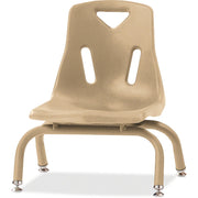 Berries® Stacking Chair with Powder-Coated Legs - 8" Ht - Camel
