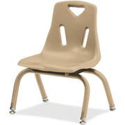 Berries® Stacking Chair with Powder-Coated Legs - 10" Ht - Camel