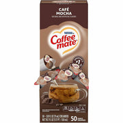 Coffee mate Café Mocha Nondairy Liquid Creamer Singles, 0.38 fl oz (11 mL), 50 Count Box