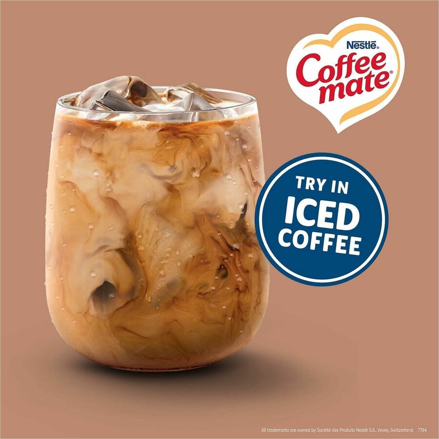Coffee mate Café Mocha Nondairy Liquid Creamer Singles, 0.38 fl oz (11 mL), 50 Count Box