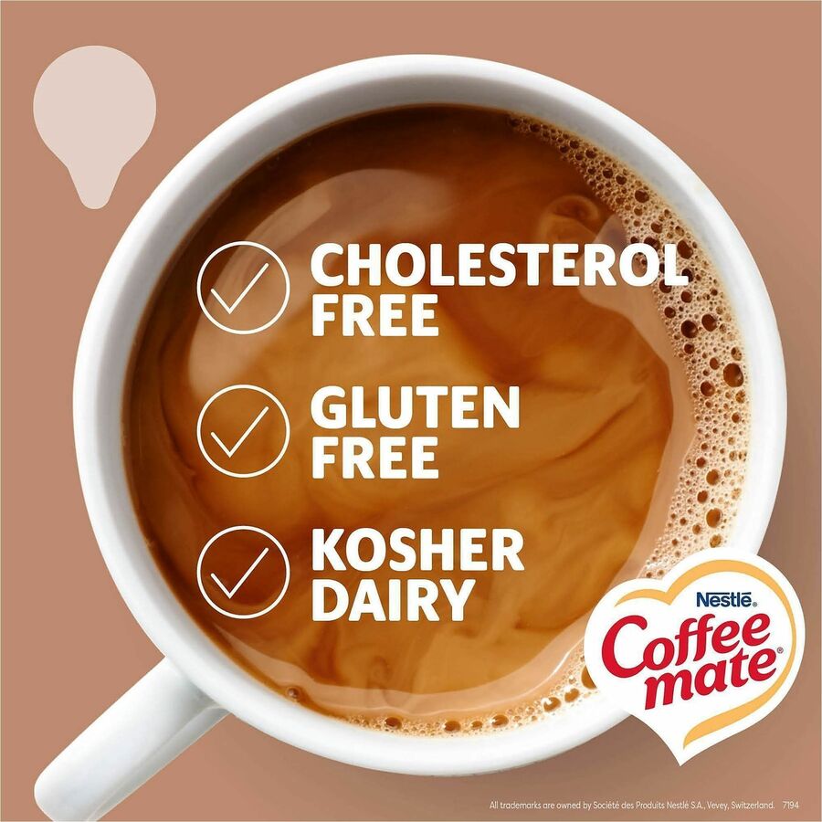 Coffee mate Café Mocha Nondairy Liquid Creamer Singles, 0.38 fl oz (11 mL), 50 Count Box
