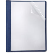 3 x Tang Fastener(s) - Navy - Clear Front, Punched - 5 / Pack