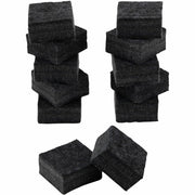 Charles Leonard Multi-purpose Eraser, Charcoal Gray Felt, 2" x 2", 12 Pack