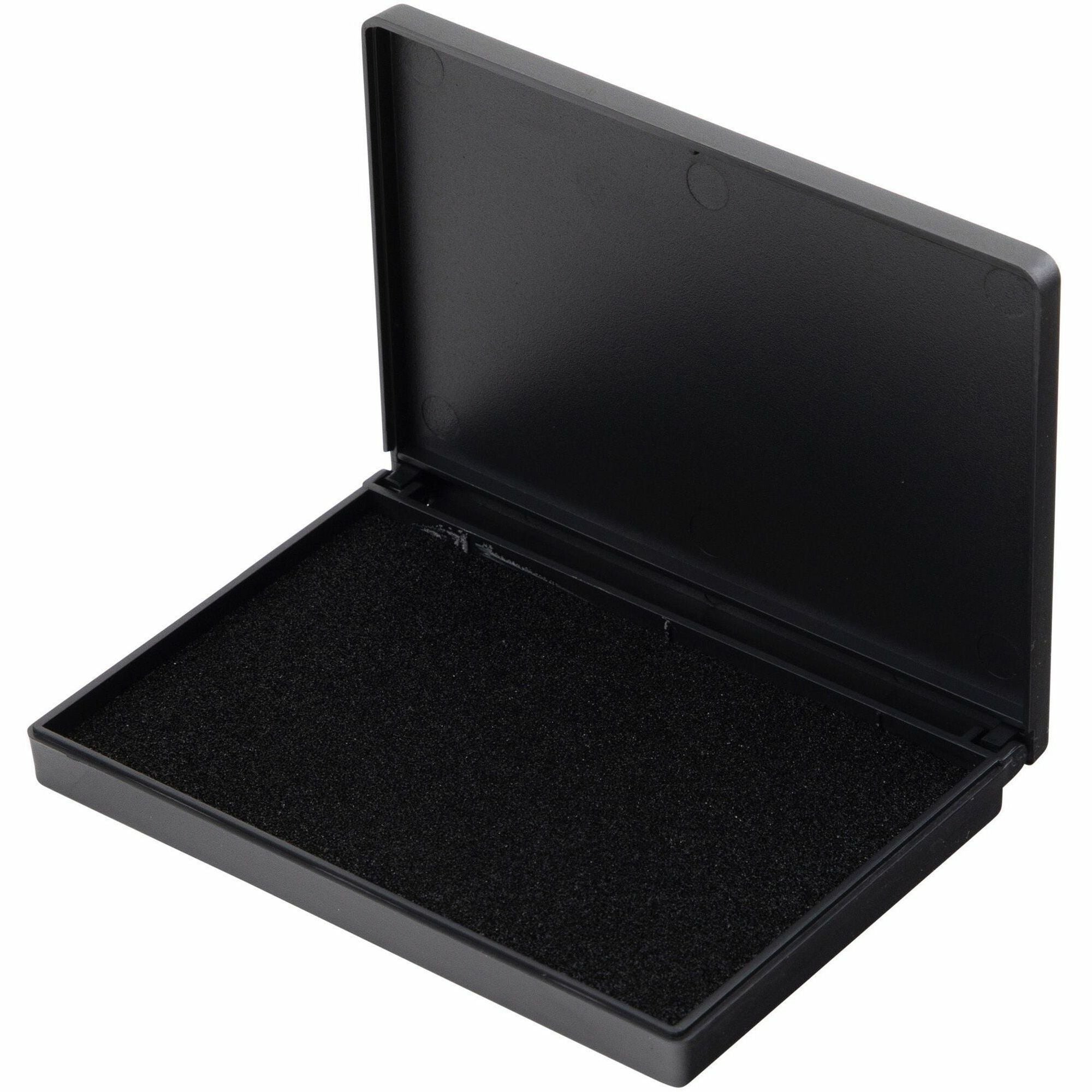 Charles Leonard Stamp Pad, Felt, Black Ink, 2.8" x 4.3", 1 Each