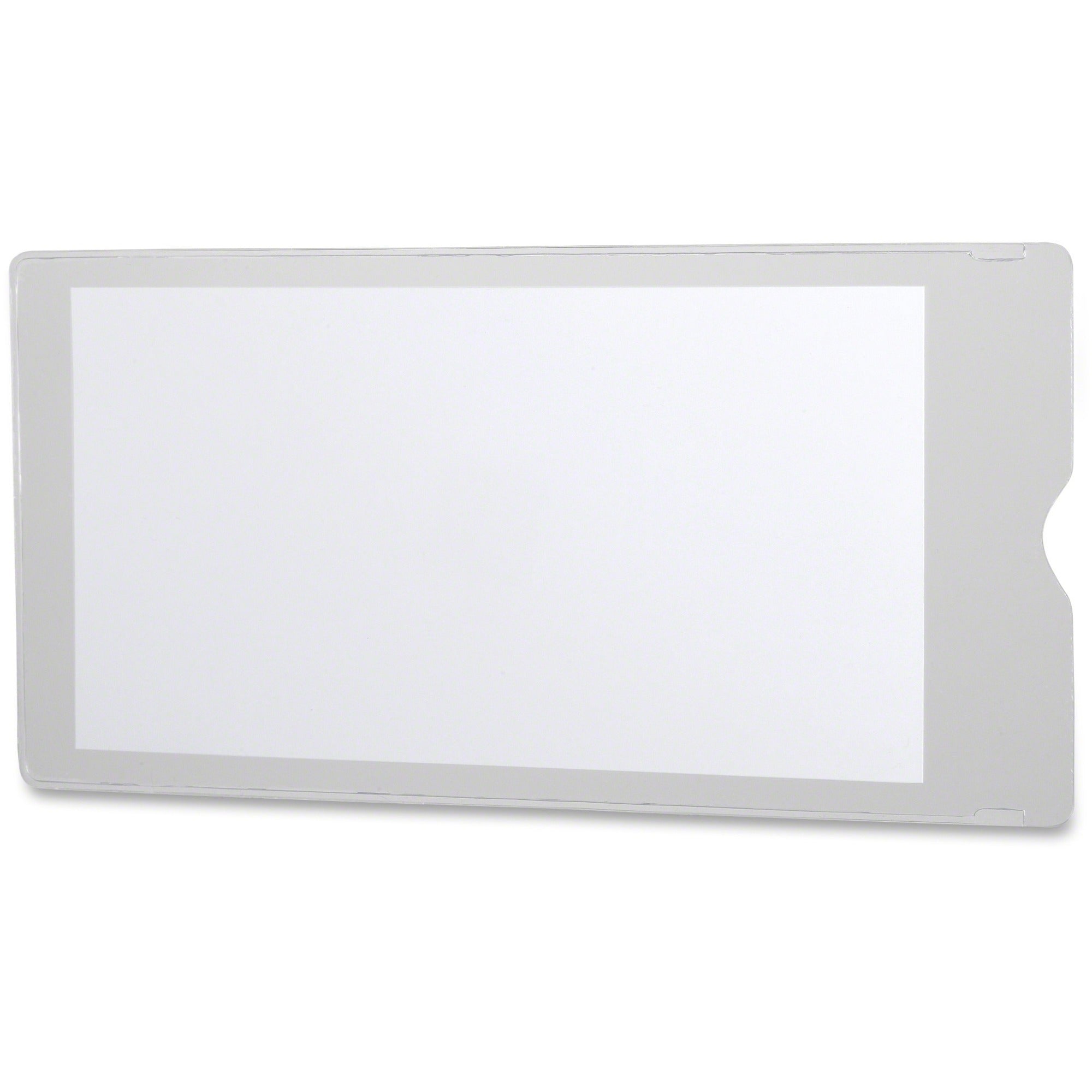 Oxford File Jacket, 9" x 4", Clear Vinyl, Durable, Water Proof, Heavy Duty, Tear Resistant, 50/Box