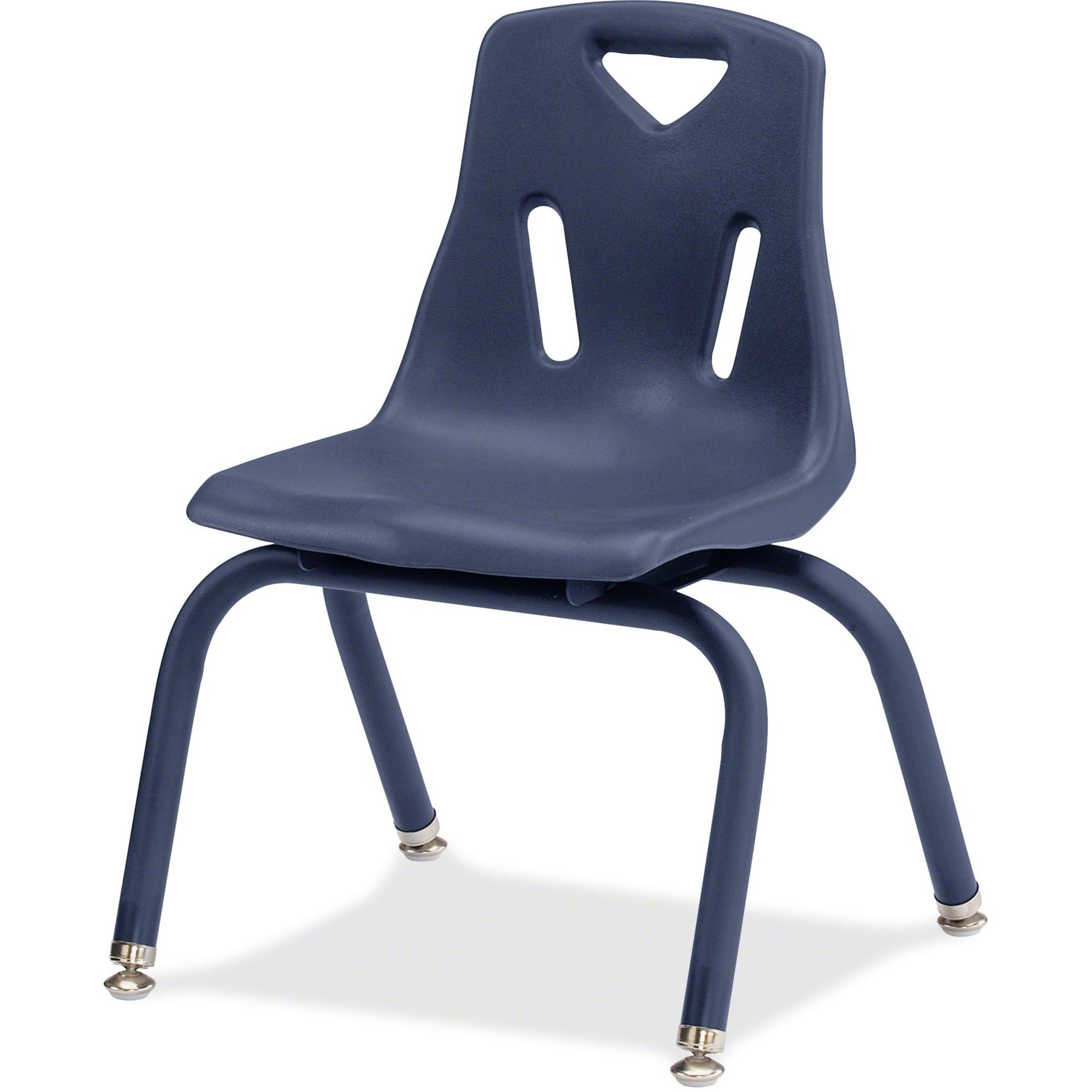 Berries® Stacking Chair with Powder-Coated Legs - 12" Ht - Navy