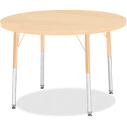Berries® Round Activity Table - 36" Diameter, A-height - Maple/Maple/Camel