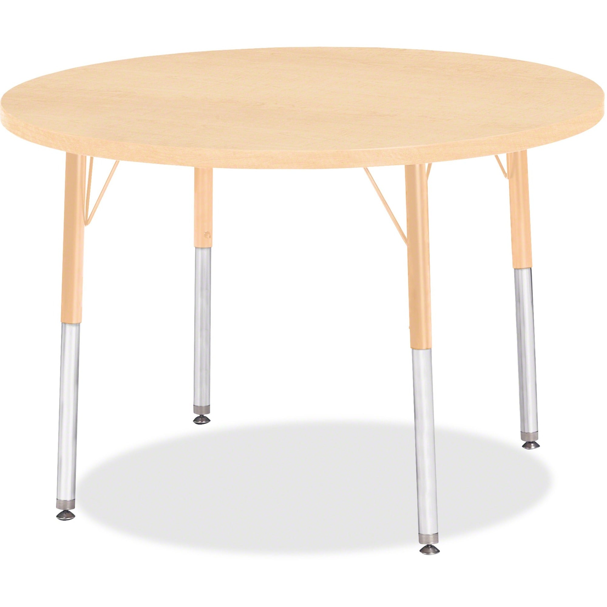 Berries® Round Activity Table - 36" Diameter, A-height - Maple/Maple/Camel
