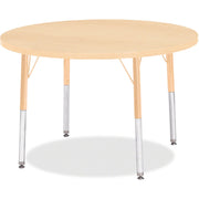 Berries® Round Activity Table - 36" Diameter, E-height - Maple/Maple/Camel