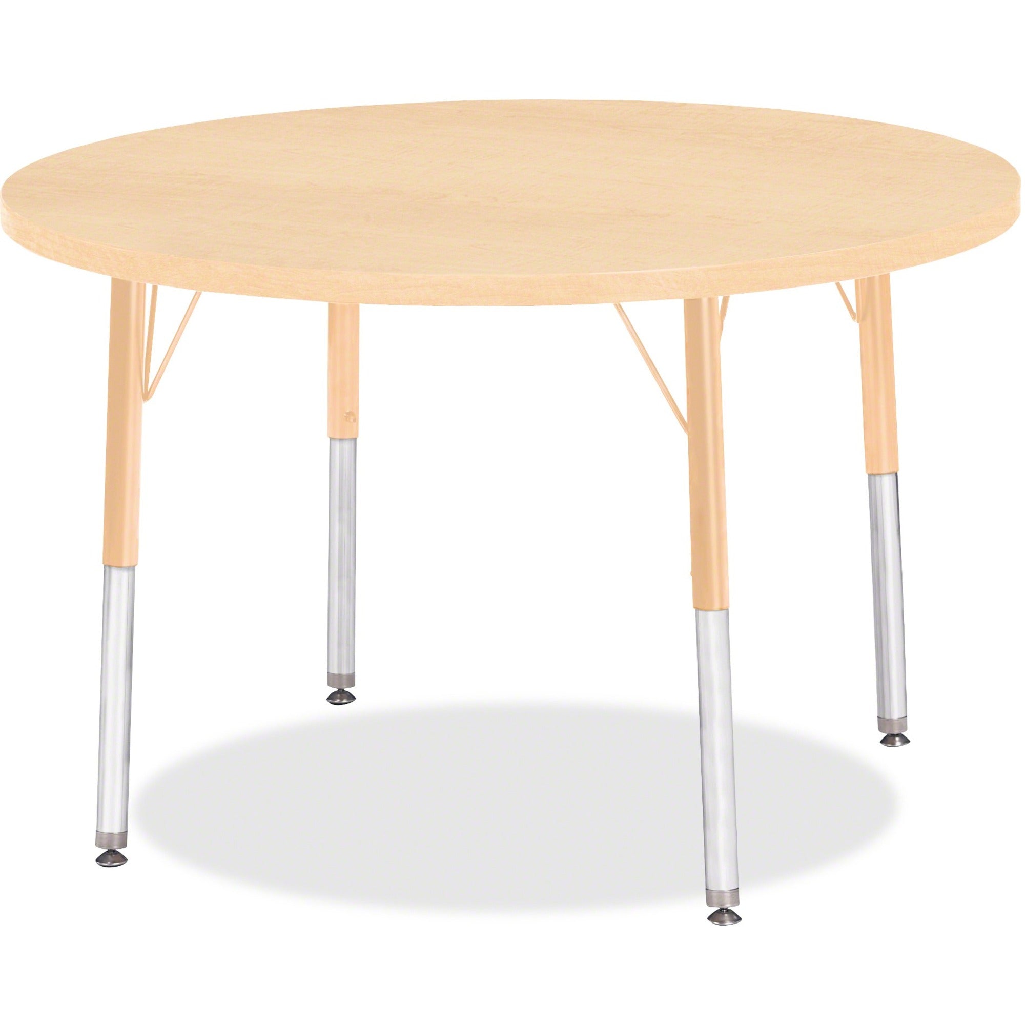 Berries® Round Activity Table - 36" Diameter, E-height - Maple/Maple/Camel