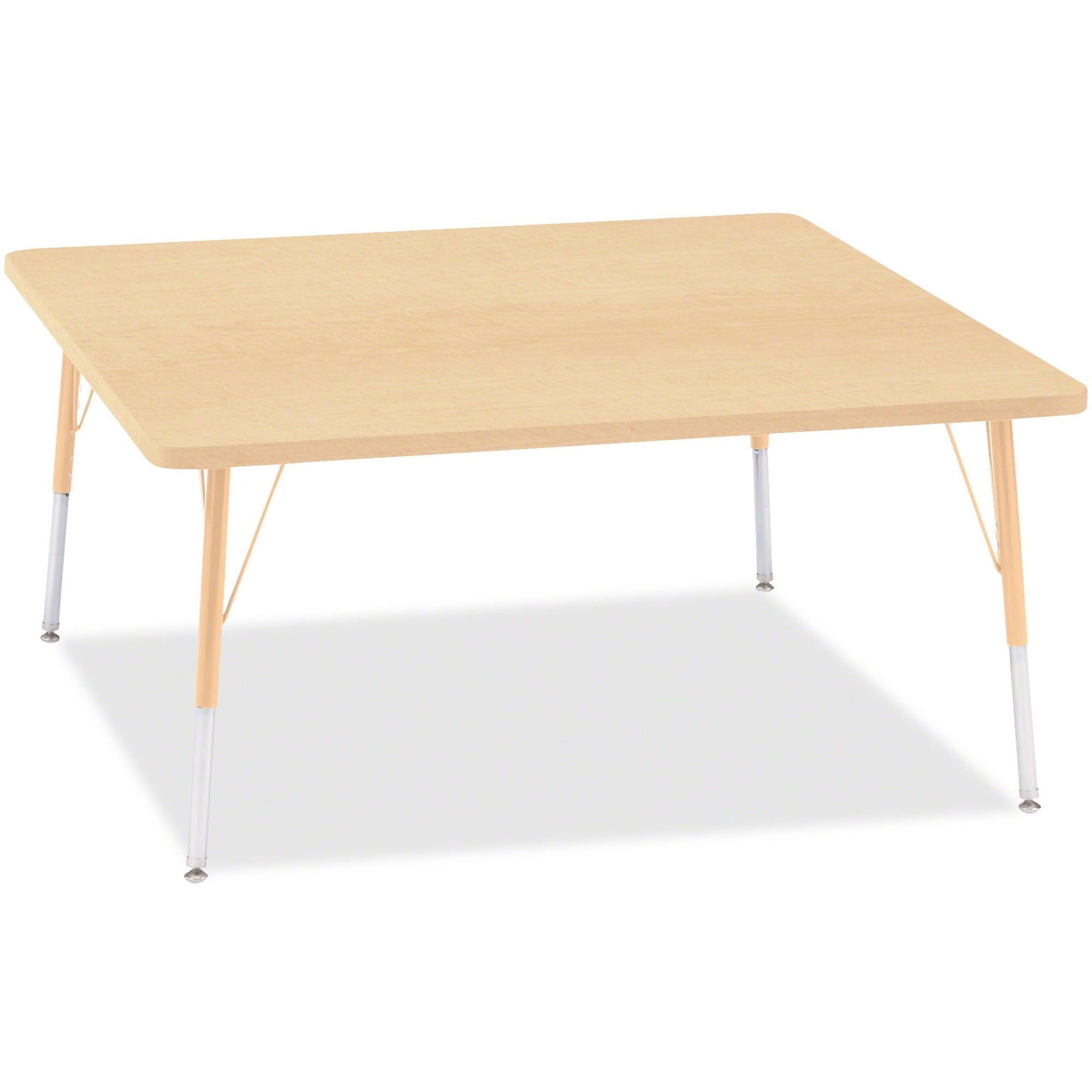 Berries® Square Activity Table - 48" X 48", A-height - Maple/Maple/Camel