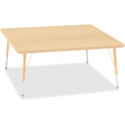 Berries® Square Activity Table - 48" X 48", E-height - Maple/Maple/Camel