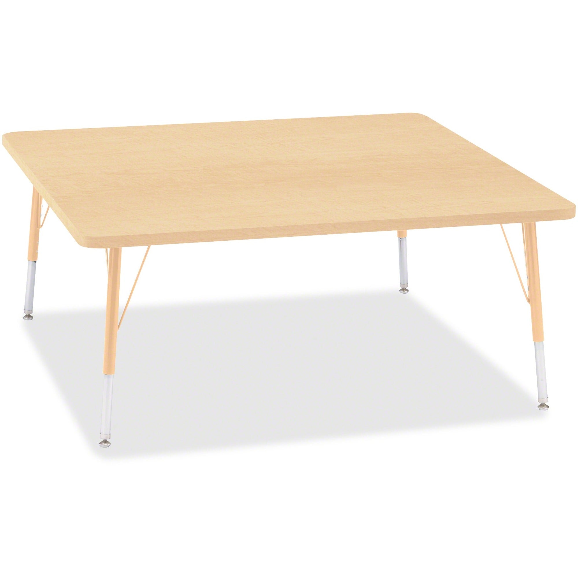 Berries® Square Activity Table - 48" X 48", E-height - Maple/Maple/Camel