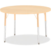 Berries® Round Activity Table - 42" Diameter, A-height - Maple/Maple/Camel