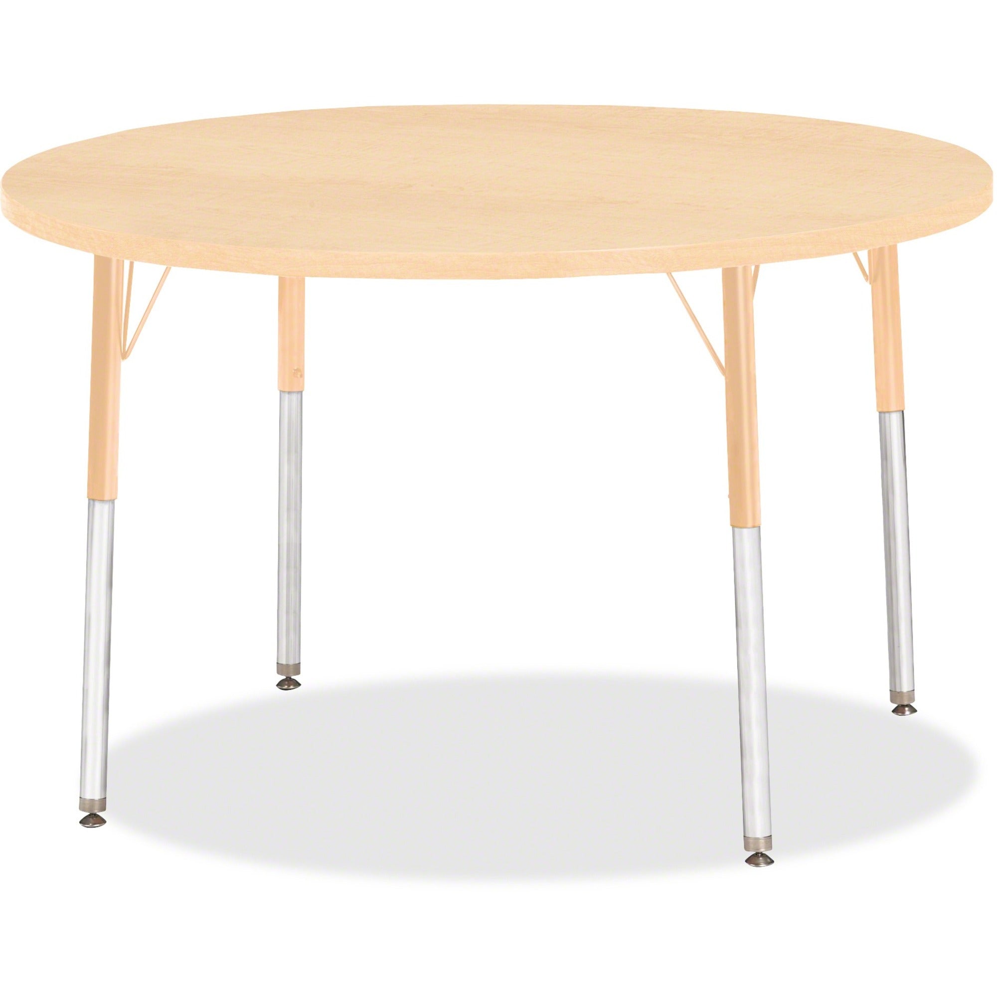 Berries® Round Activity Table - 42" Diameter, A-height - Maple/Maple/Camel