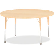 Berries® Round Activity Table - 48" Diameter, A-height - Maple/Maple/Camel