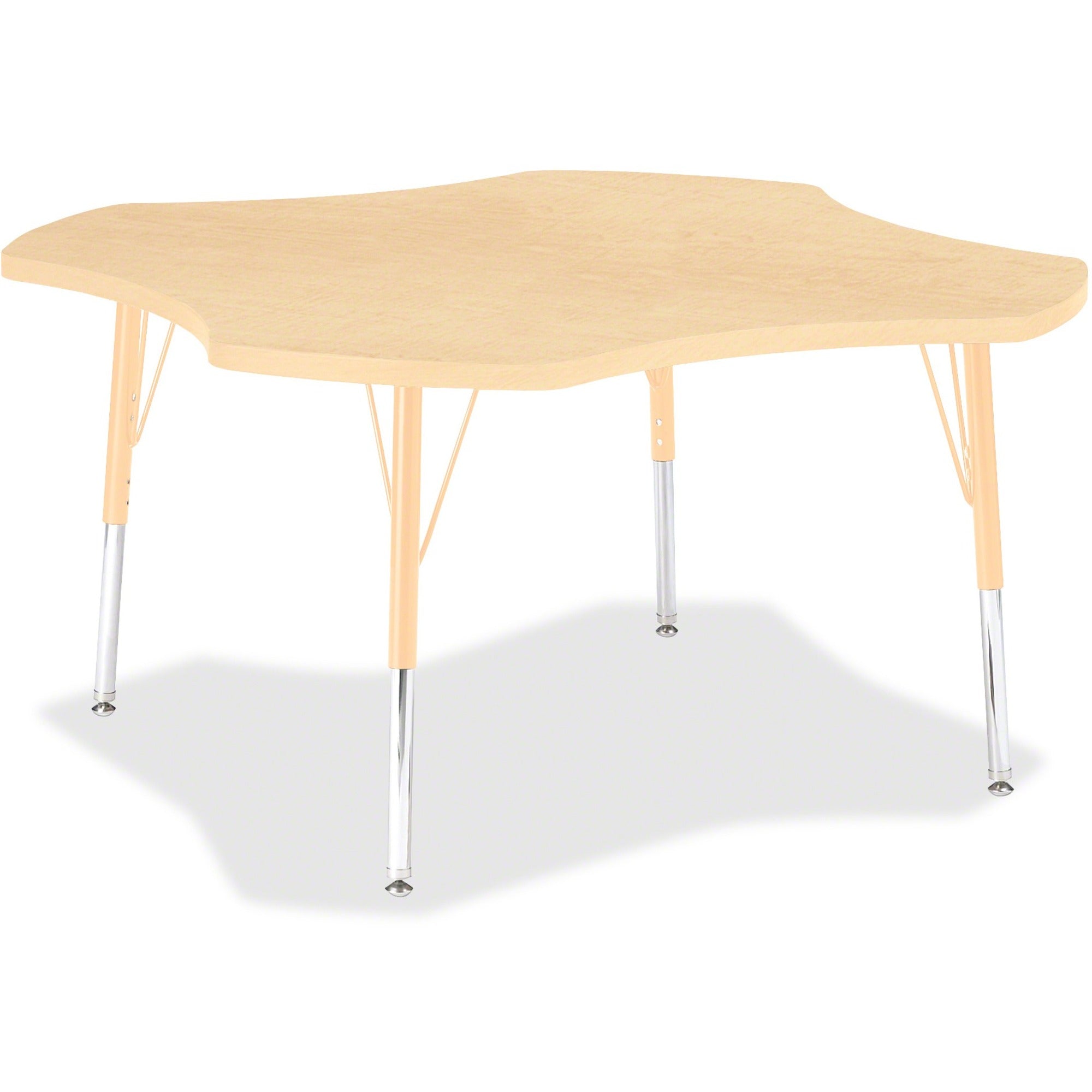 Berries® Four Leaf Activity Table, E-height - Maple/Maple/Camel