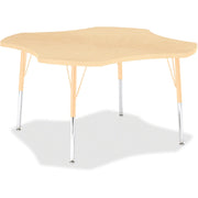 Berries® Four Leaf Activity Table, A-height - Maple/Maple/Camel