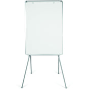 28" (2.3 ft) Width x 40.5" (3.4 ft) Height - White Surface - Gray Aluminum Frame - Rectangle - Floor Standing, Tabletop - Telescoping Leg, Non-magnetic, Sturdy, Foldable, Lightweight, Portable, Pen Tray, Adjustable Easel Pad Holder - 1 Each