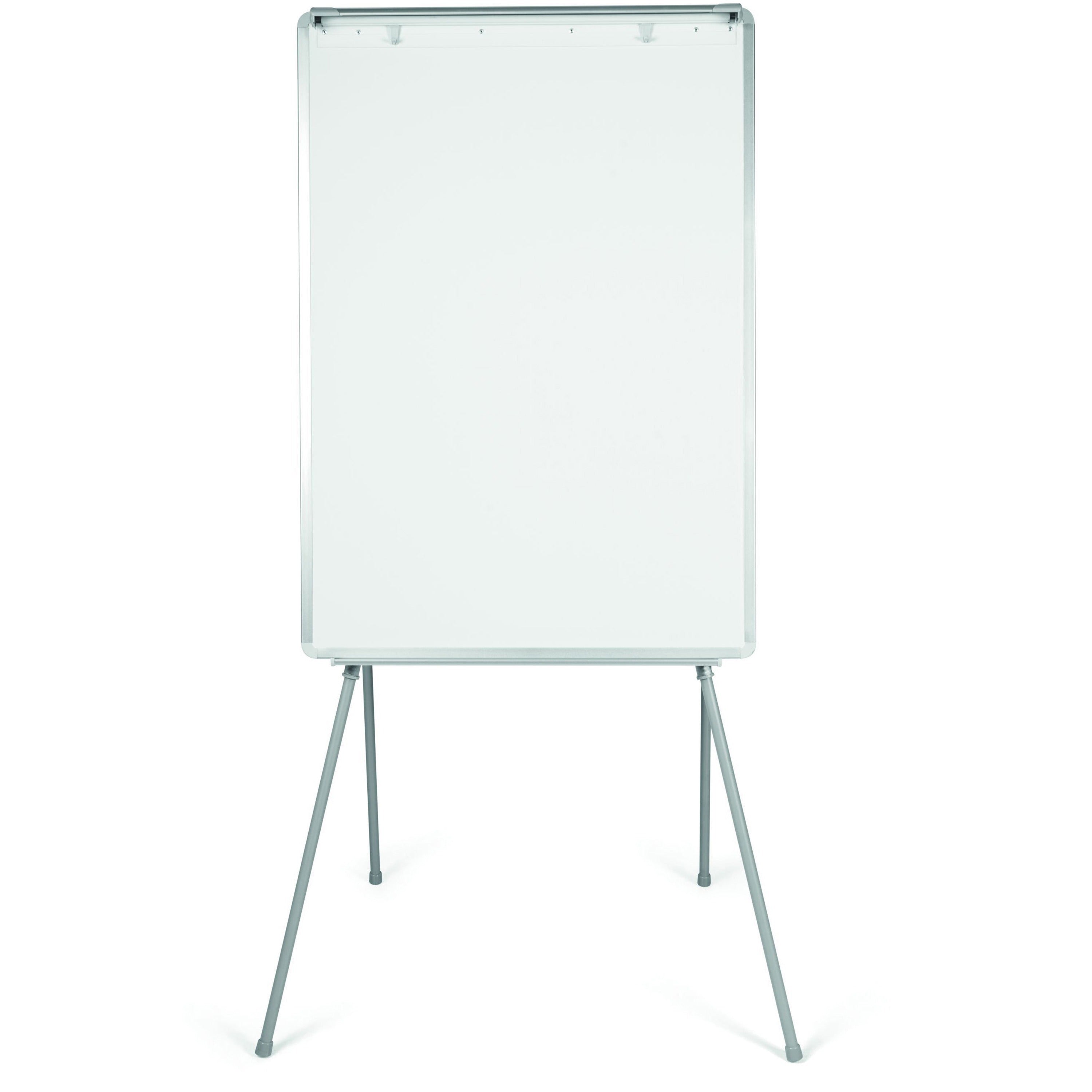 28" (2.3 ft) Width x 40.5" (3.4 ft) Height - White Surface - Gray Aluminum Frame - Rectangle - Floor Standing, Tabletop - Telescoping Leg, Non-magnetic, Sturdy, Foldable, Lightweight, Portable, Pen Tray, Adjustable Easel Pad Holder - 1 Each