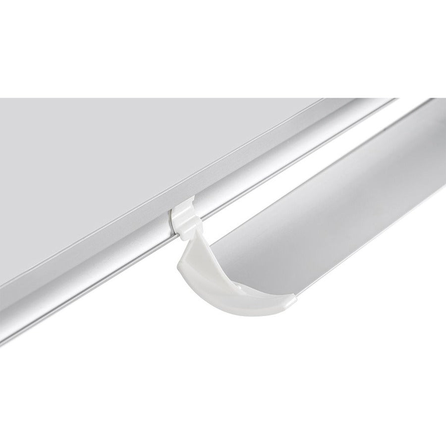 Yearly - 12 Month - White - Aluminum - 24" Height x 36" Width - Magnetic, Dry Erase Surface, Durable, Reference Calendar, Accessory Tray, Scratch Resistant, Ghost Resistant - 1 Each