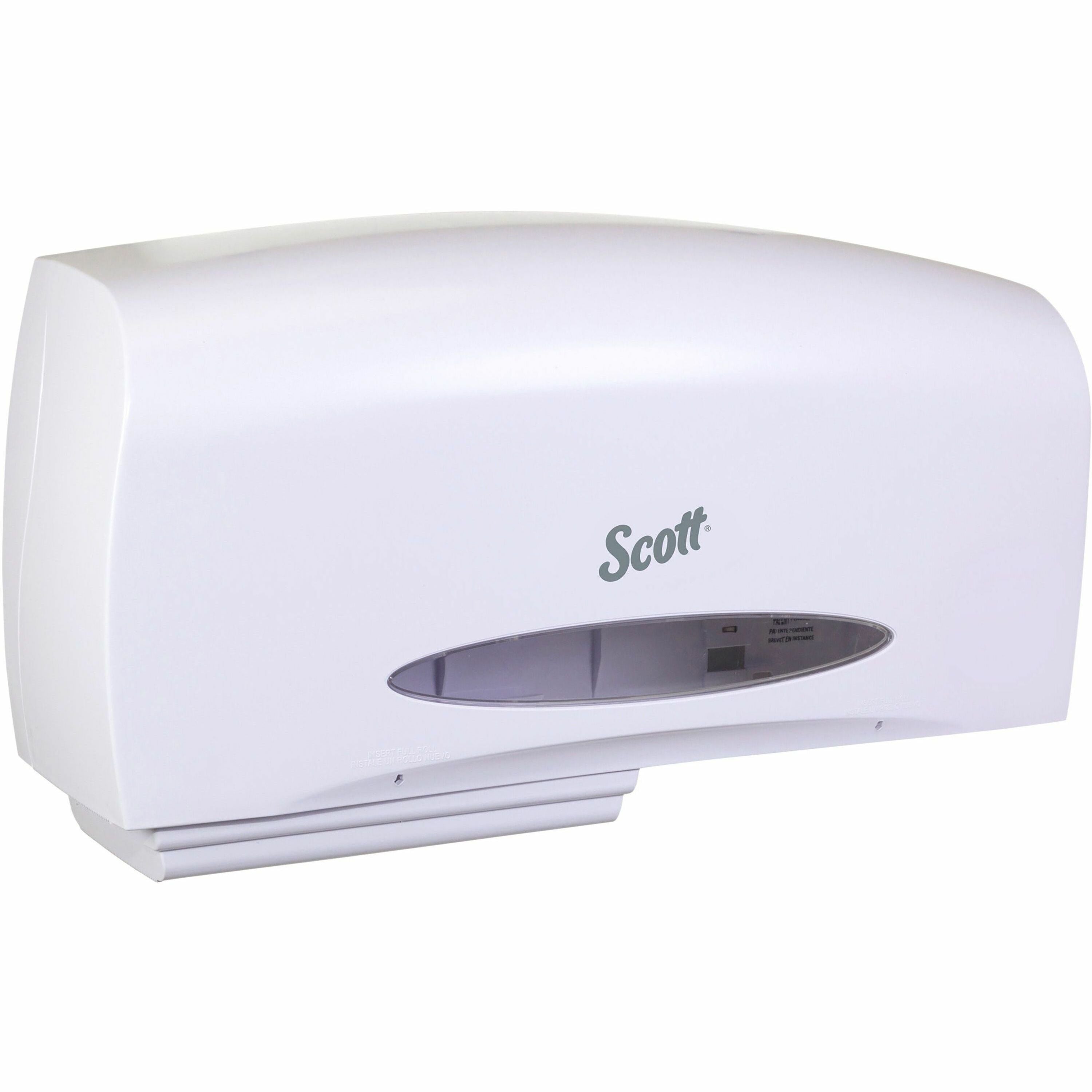 Scott Essential Coreless Jumbo Roll Toilet Paper Dispenser, 2 Roll Capacity, Black Plastic, 10.9" H x 20.1" W x 5.9" D, 1 Carton