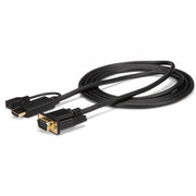 StarTech.com HDMI to VGA Video Cable Adapter, 10 ft, Black, 1 Each