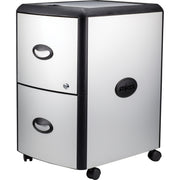 19" Width x 15" Depth x 23" Height for File - Letter - Vertical - Washable, Durable, Locking Drawer, Locking Casters - Platinum, Gray - Metal, Polypropylene