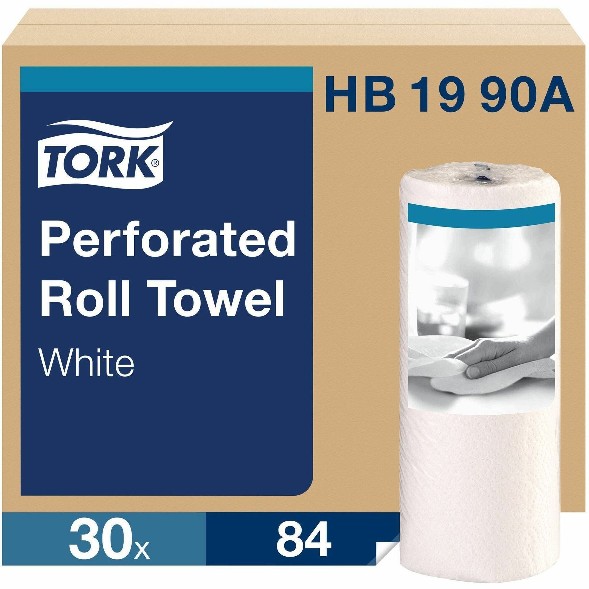 2 Ply - 11" Width x 63 ft Length - 84 Sheets/Roll - 4.40" Roll Diameter - Fiber - 30 / Carton