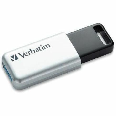Verbatim Store 'n' Go Secure Pro USB 3.0 Drive, 16 GB, 100 MB/s Read, 20 MB/s Write, 256-bit AES Encryption, 1 Each, TAA Compliant