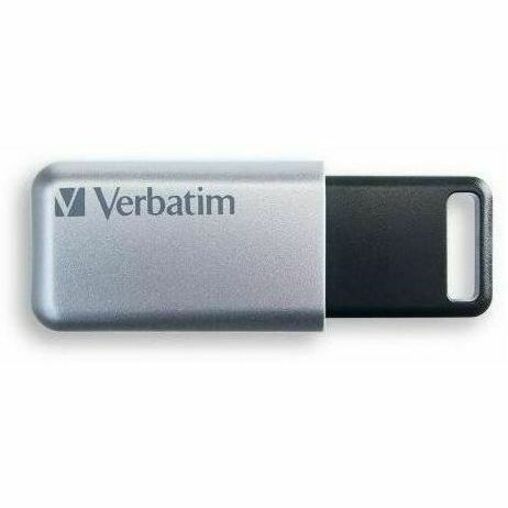 Verbatim Store 'n' Go Secure Pro USB 3.0 Drive, 16 GB, 100 MB/s Read, 20 MB/s Write, 256-bit AES Encryption, 1 Each, TAA Compliant