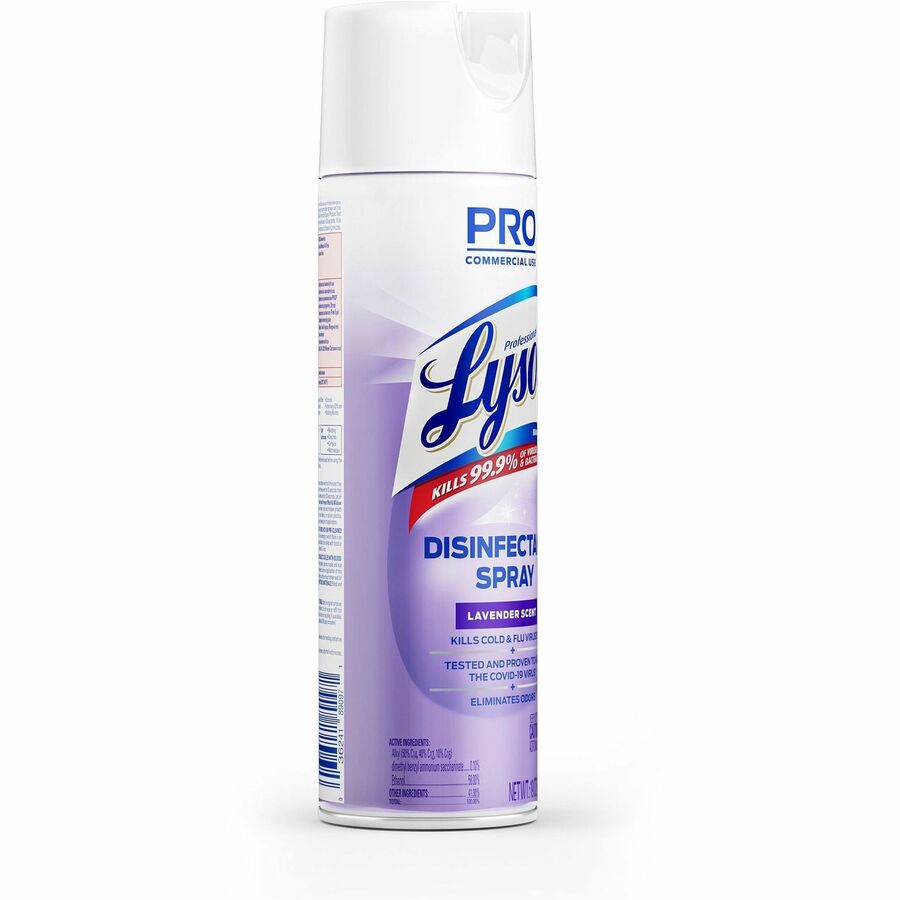 Professional Lysol Lavender Disinfectant Spray, 19 oz, Lavender Scent, 12/Carton