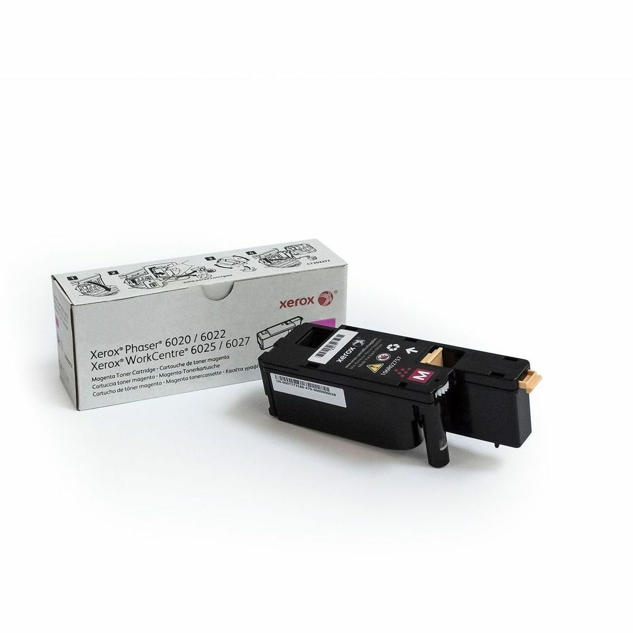 Xerox Original Standard Yield Magenta Laser Toner Cartridge, 1000 Pages, 1 Each