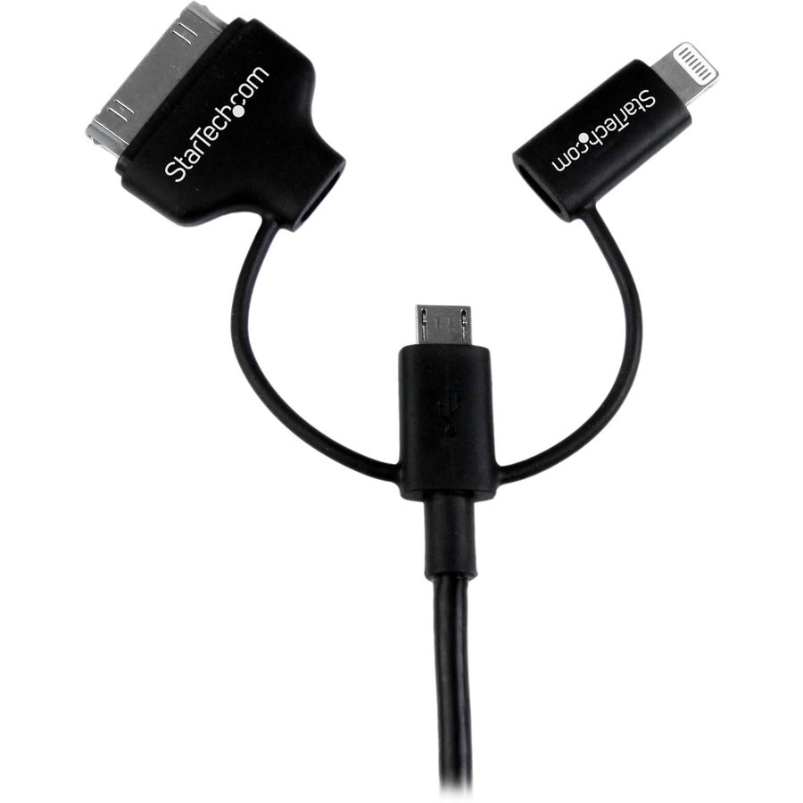 StarTech.com Lightning/30-pin Dock/Micro USB to USB Combo Cable