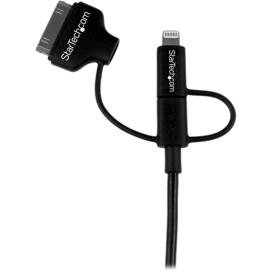 StarTech.com Lightning/30-pin Dock/Micro USB to USB Combo Cable