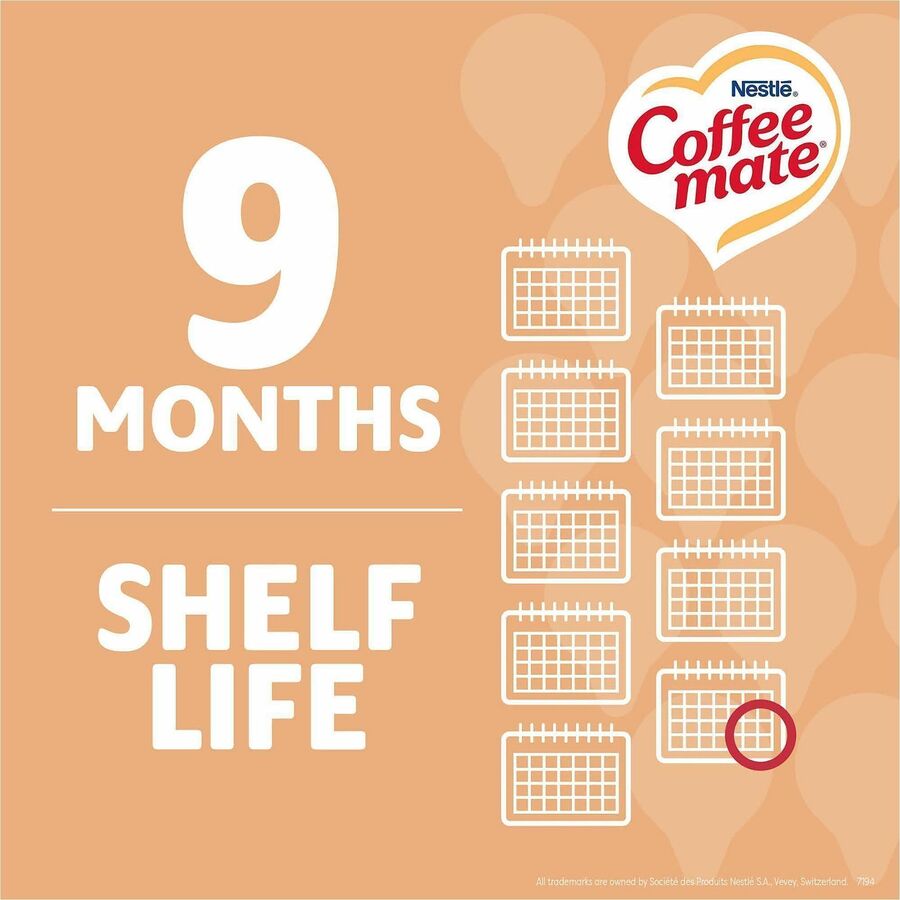Coffee mate Vanilla Caramel Nondairy Liquid Creamer Singles, 0.38 fl oz (11 mL), 50 Count Box