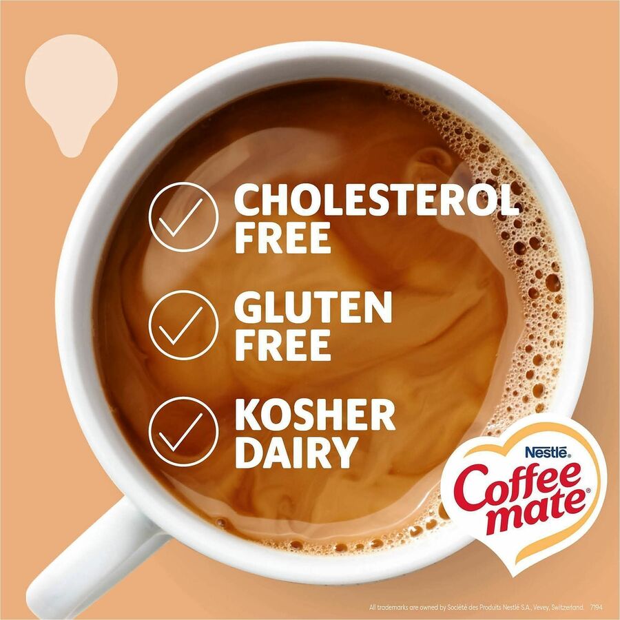 Coffee mate Vanilla Caramel Nondairy Liquid Creamer Singles, 0.38 fl oz (11 mL), 50 Count Box