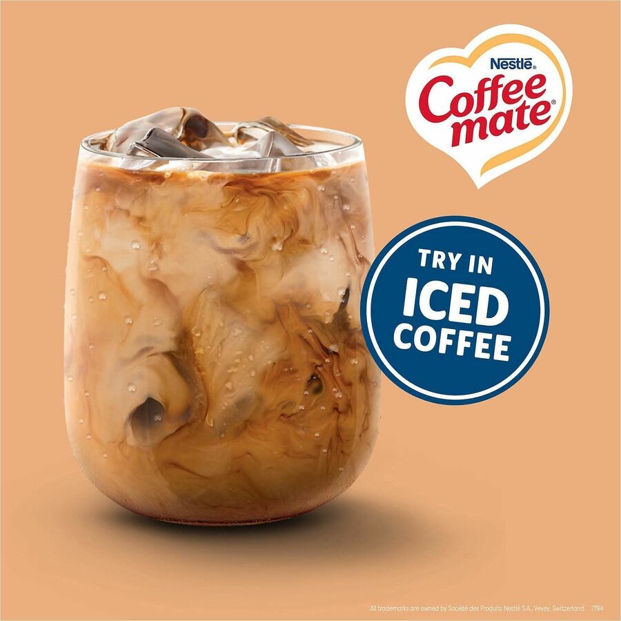 Coffee mate Vanilla Caramel Nondairy Liquid Creamer Singles, 0.38 fl oz (11 mL), 50 Count Box